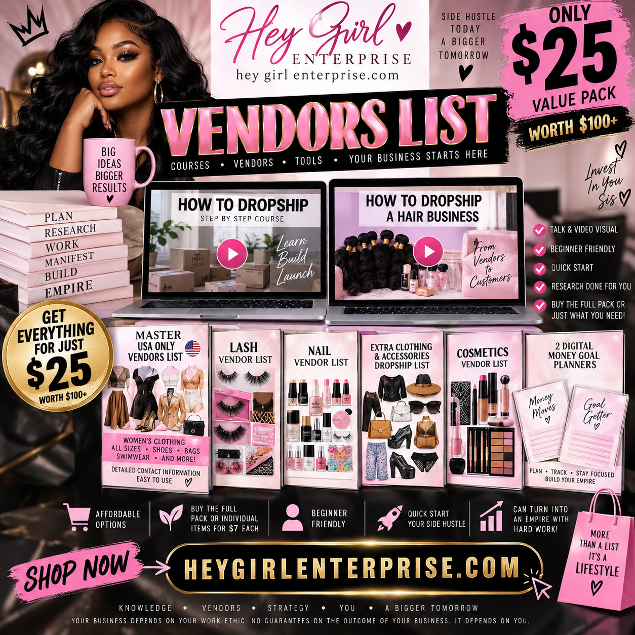 HEY GIRL ENTERPRISE VENDOR VALUE PACK